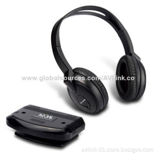 FM Wireless Headset with Stereo Audio Mode and 100m Effective Range, VHF/RF System, Transmitter